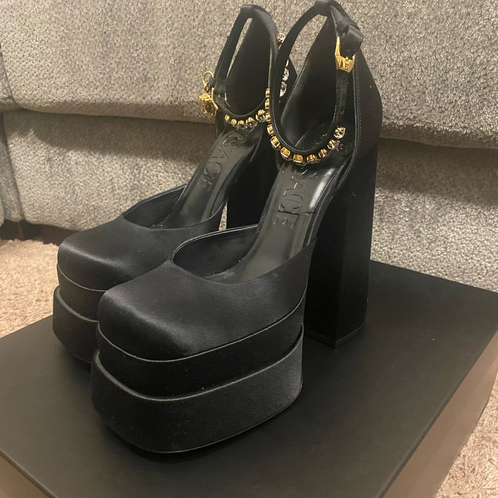 Versace Aevitas Platform Heels
